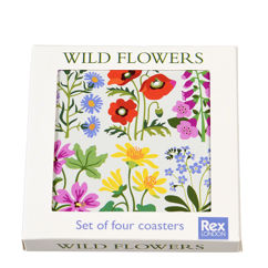coasters (set of 4) - wild flowers