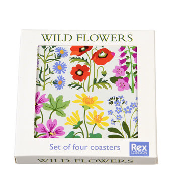 coasters (set of 4) - wild flowers