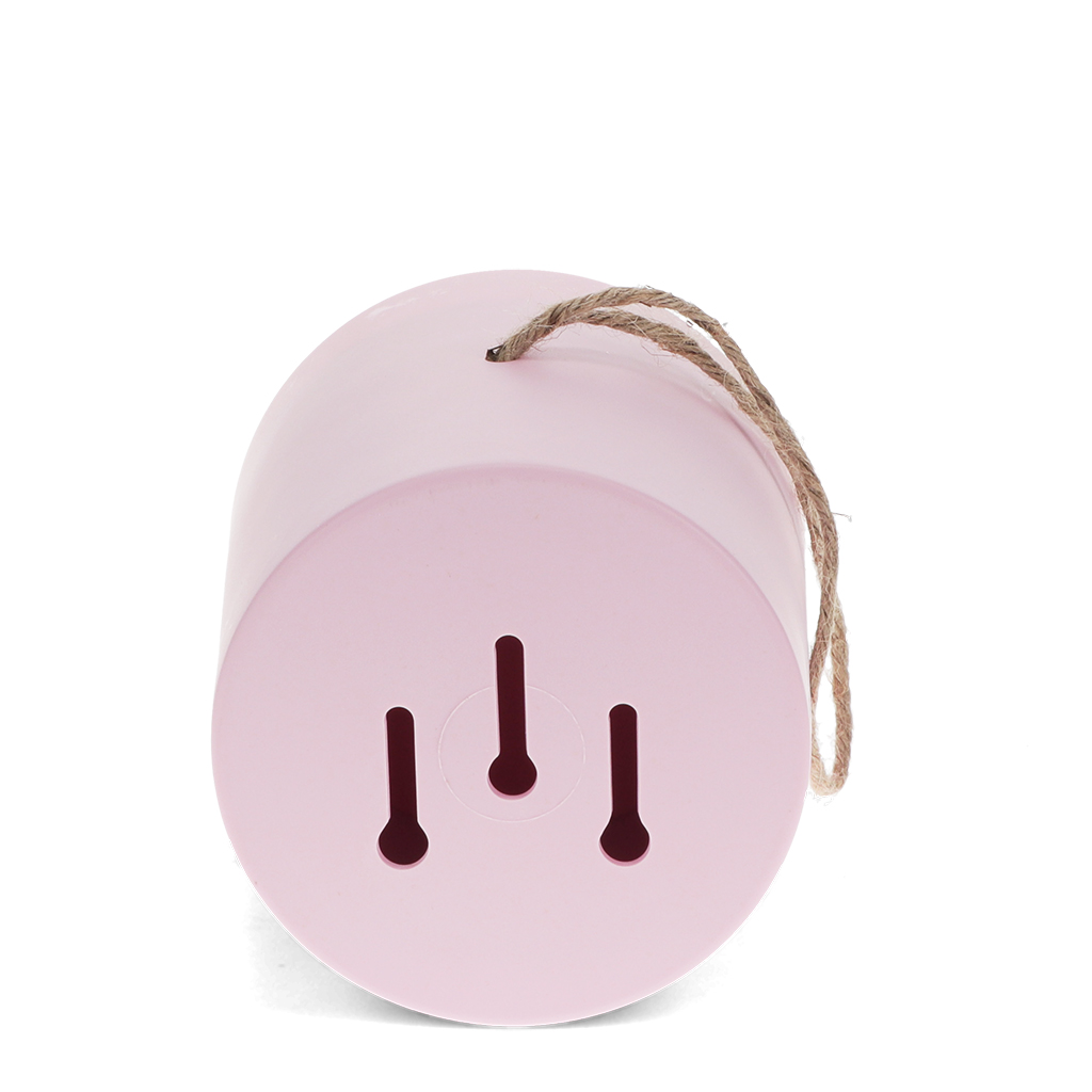 round bamboo fibre birdhouse - pink