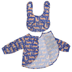 messy play bib and vest set - tiger