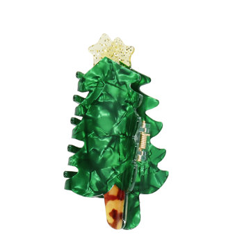 haarklammer - weihnachtsbaum