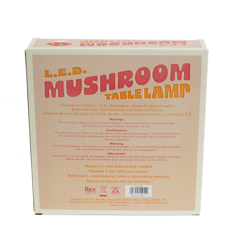 lampe de table champignon led