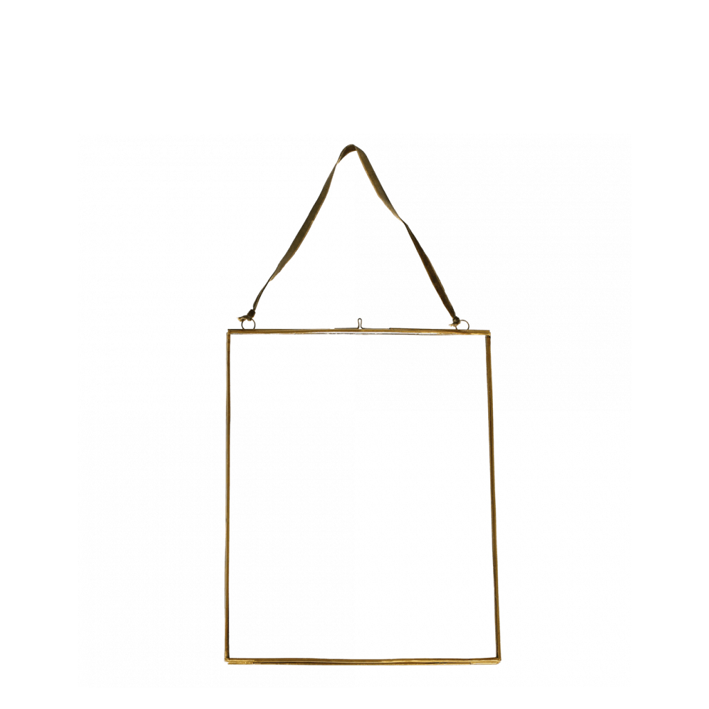hanging brass frame 25 x 20cm