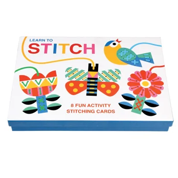 cardboard learn to stitch activity cardboard learn to stitch activity