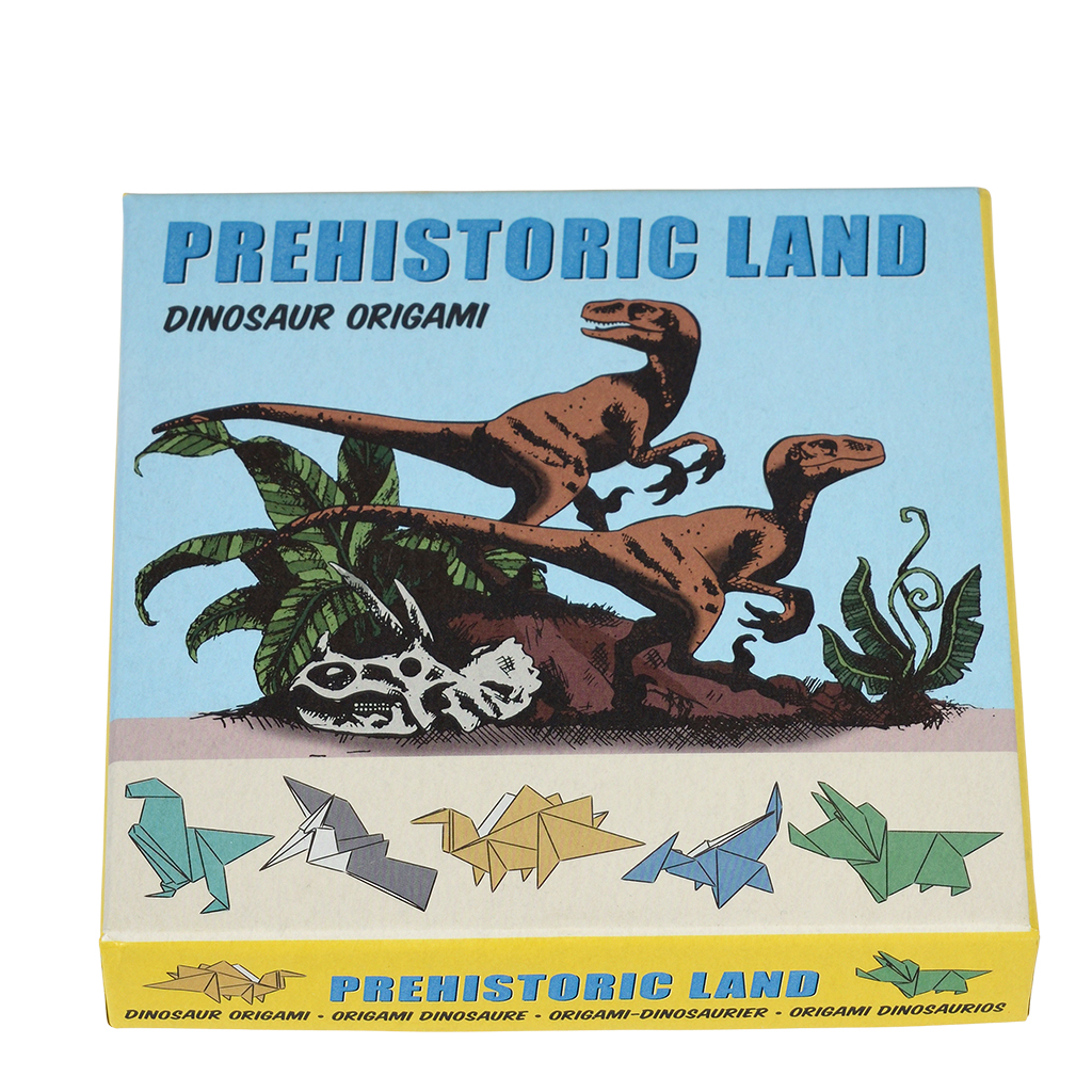 children's origami kit - prehistoric land