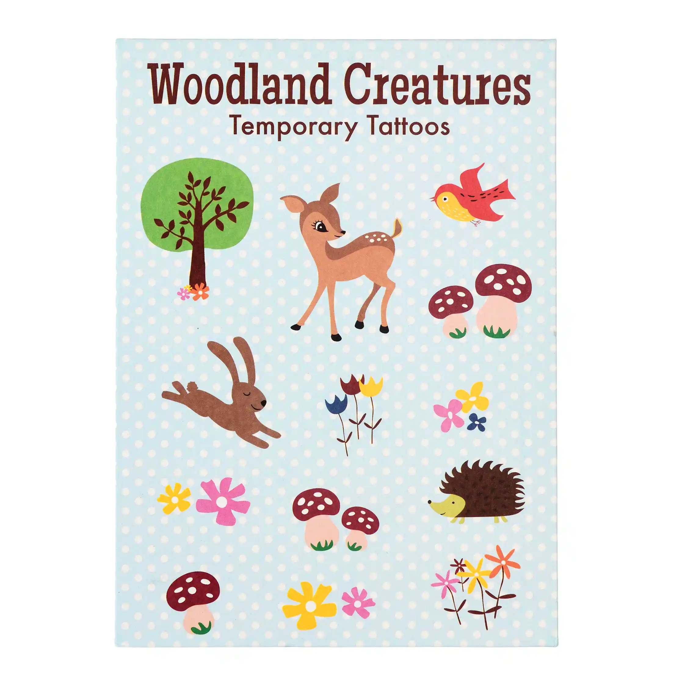 tatuajes temporales woodland creatures (2 hojas)
