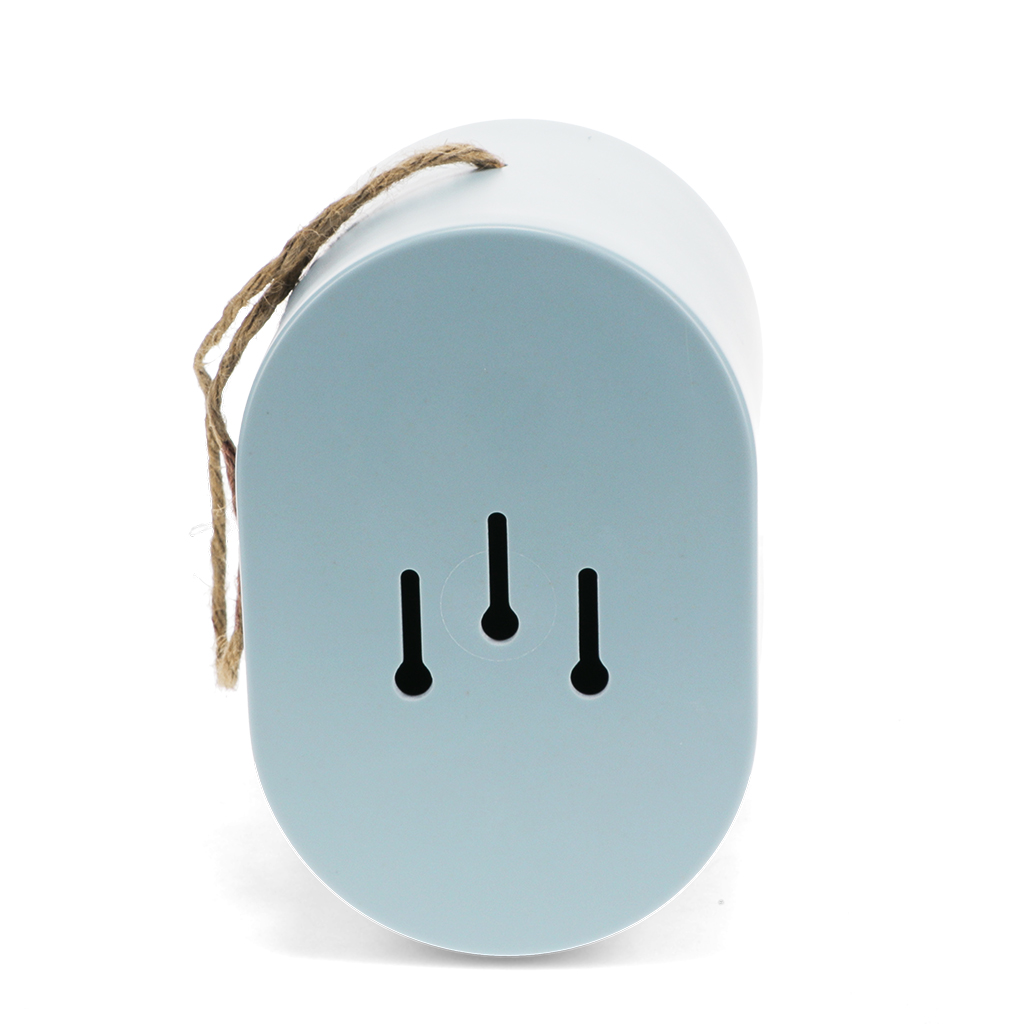 oval bamboo fibre birdhouse - blue