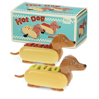 aufzieh-rennautos (2er-set) - hot dog