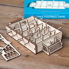 make your own wooden table game - football