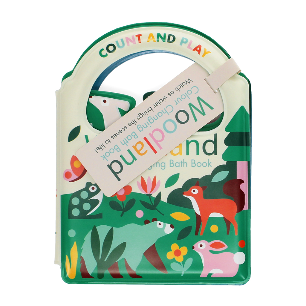colour changing bath book - woodland