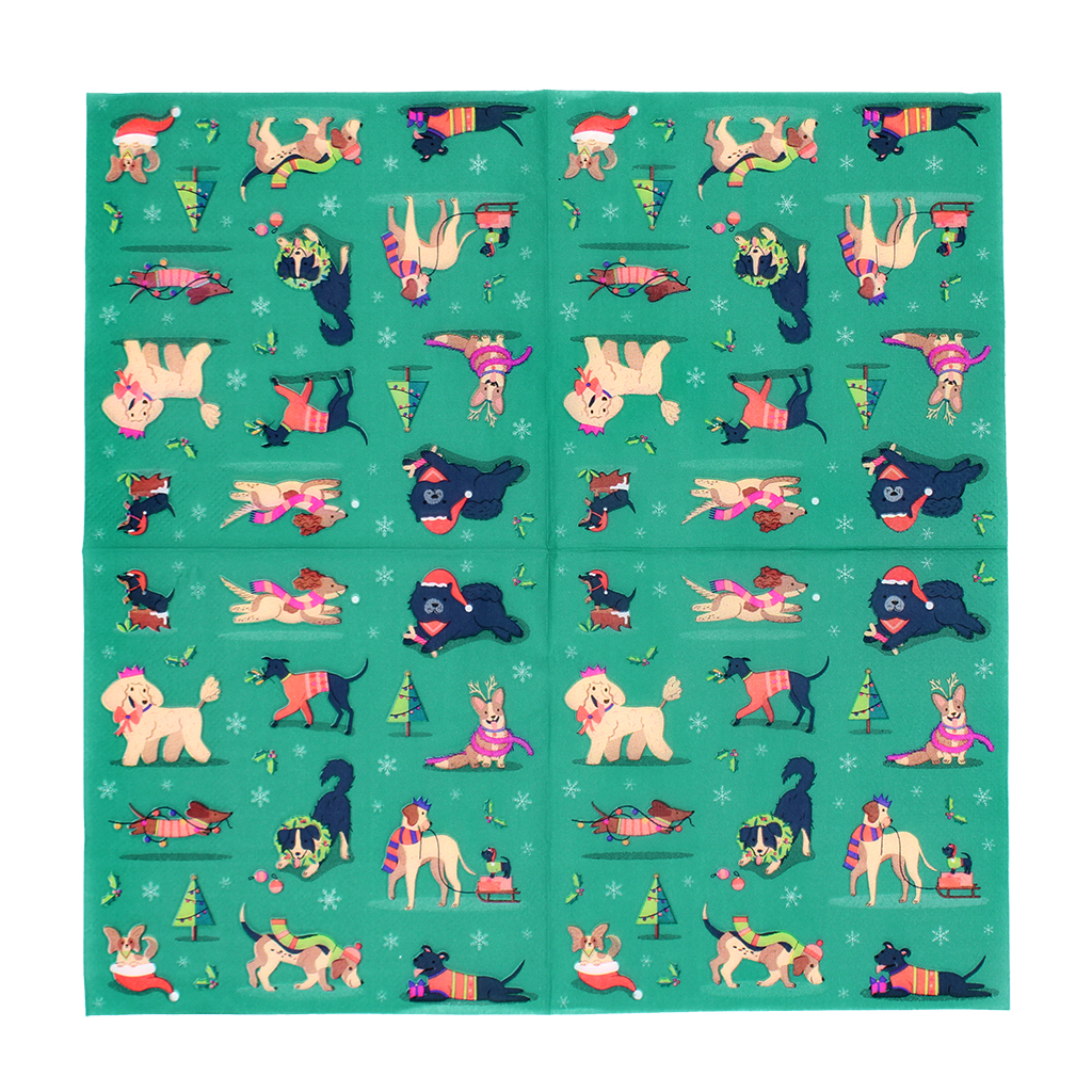 papierservietten (20-er packung) - festive friends