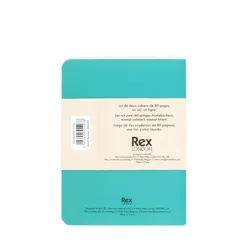 a6 notebooks (set of 2) - green & aqua a6 notebooks (set of 2) - green & aqua