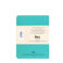 carnets a6 (lot de 2) - vert & aqua