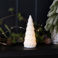 matt ceramic led decoration - small christmas tree