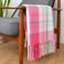 plaid douillet (130 x 155 cm) - rose