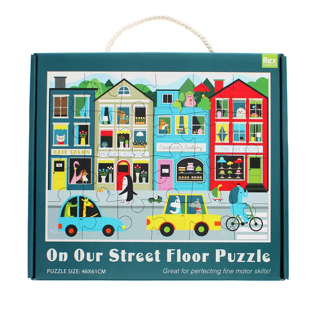 floor puzzle - on our street