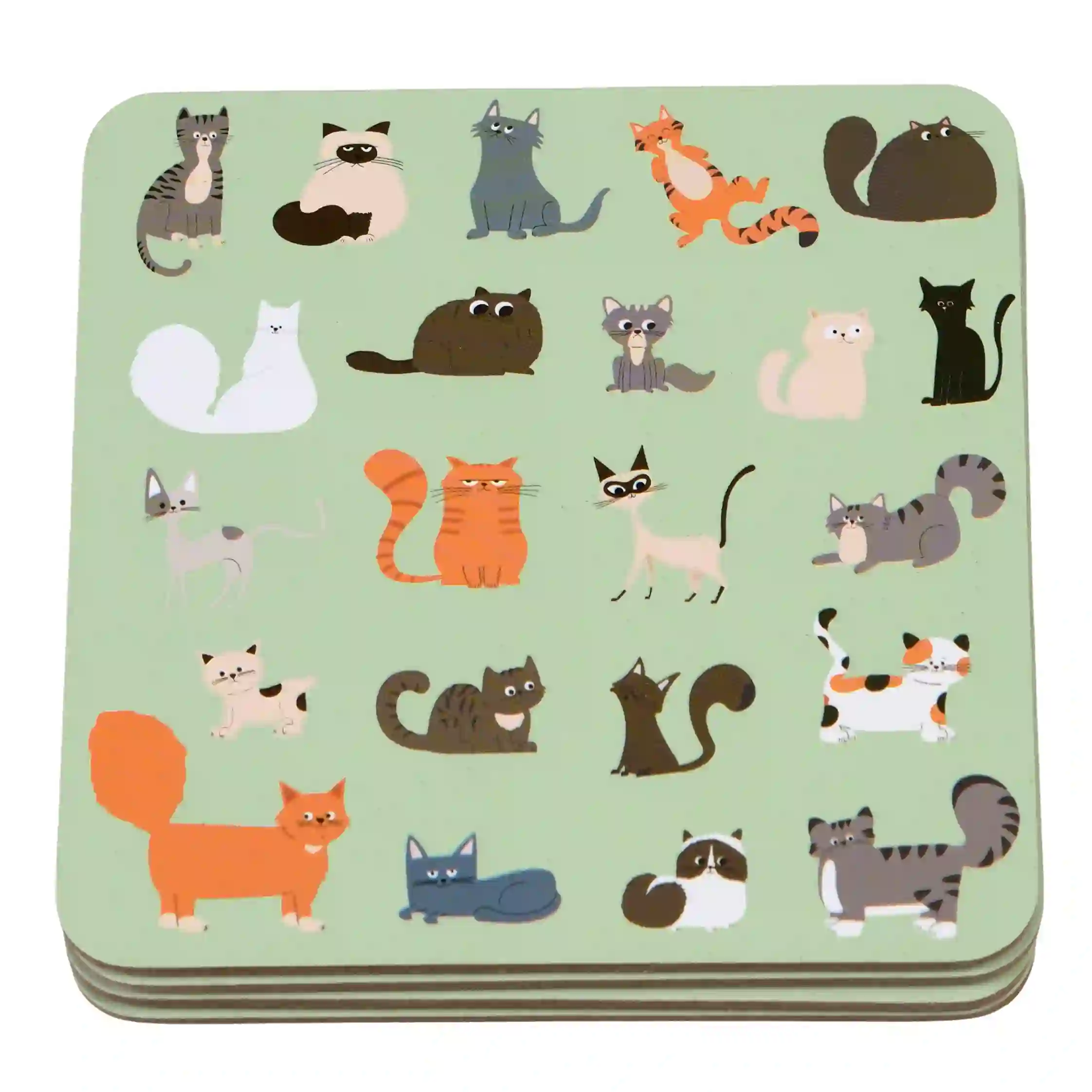 posavasos nine lives (juego de 4)