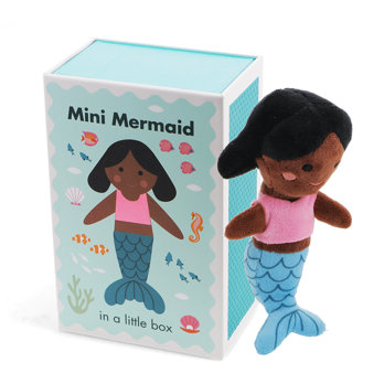 mini soft toy in a little box - mermaid