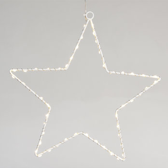lumière led étoile en métal - 30cm
