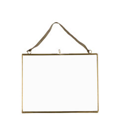 landscape hanging brass frame 20x15cm