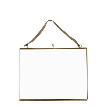 landscape hanging brass frame 20x15cm