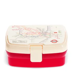 lunch box with tray - tfl heritage tube map lunch box with tray - tfl heritage tube map