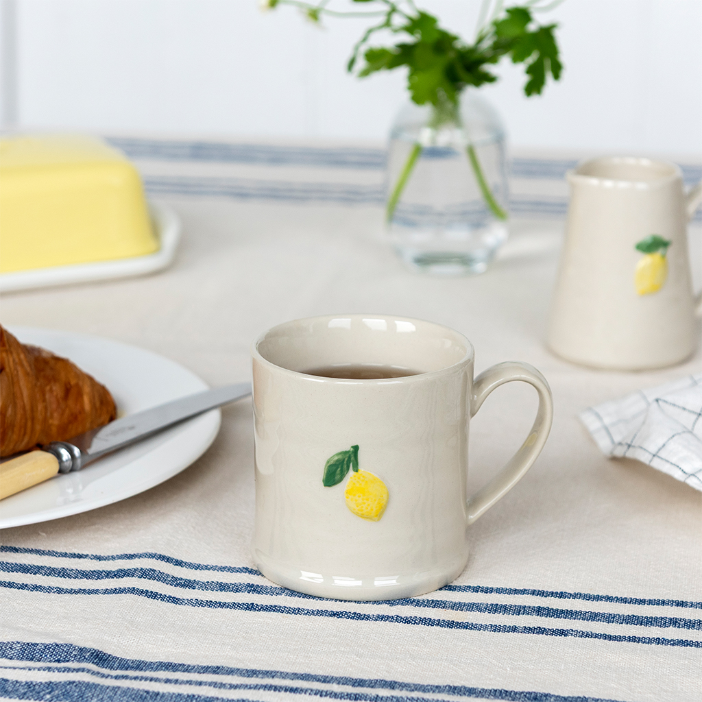 stoneware mug 225ml - lemon