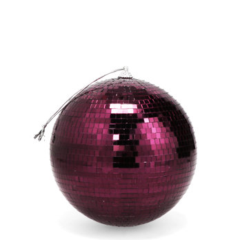 hanging disco ball (15cm) - plum