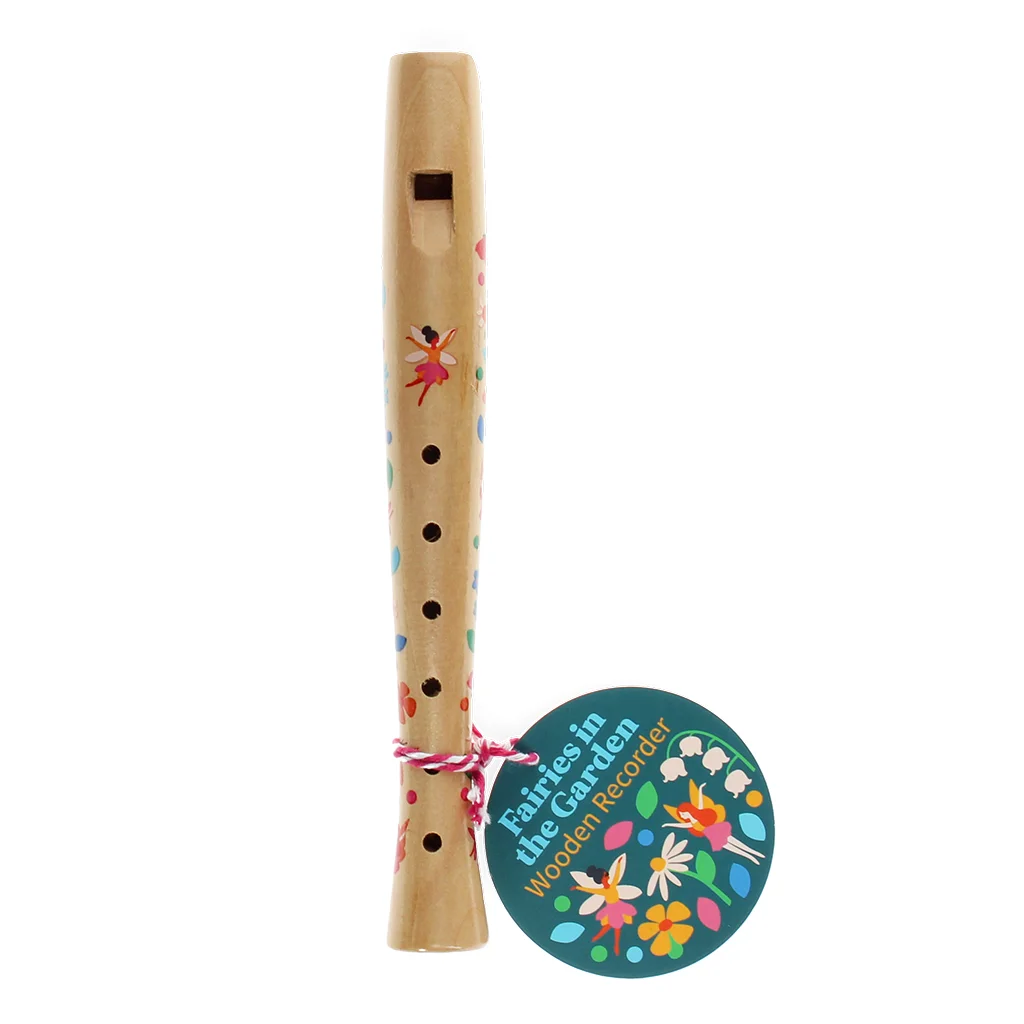 children's wooden recorder - fairies in the garden