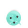 enamel chamberstick candle holder - aqua