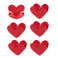 bag clips (set of 6) - heart