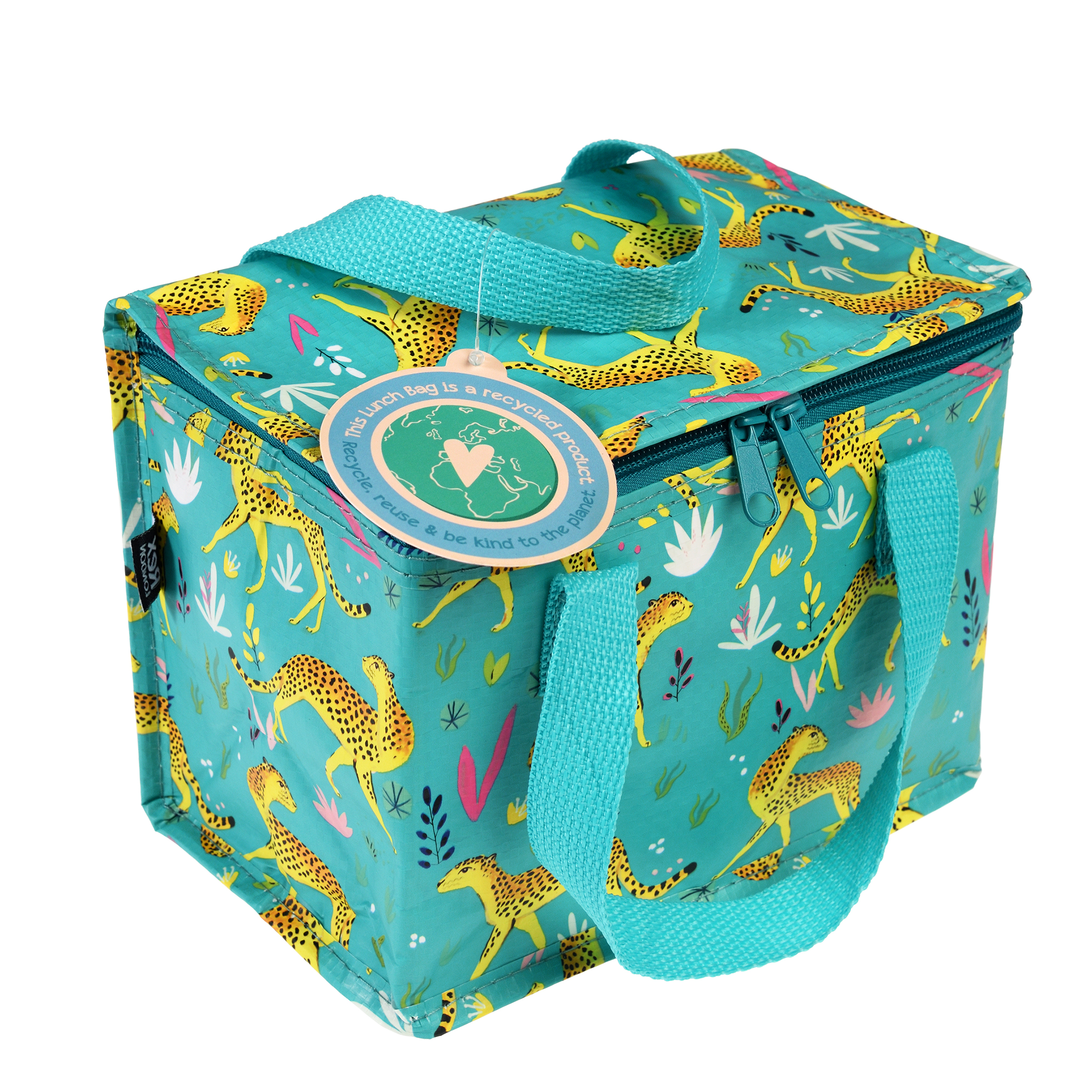 insulated lunch bag - cheetah