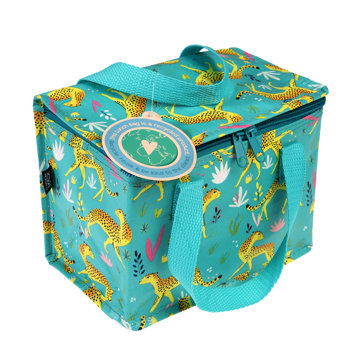 insulated lunch bag - cheetah