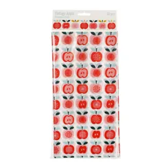 30 sheets greaseproof paper - vintage apple