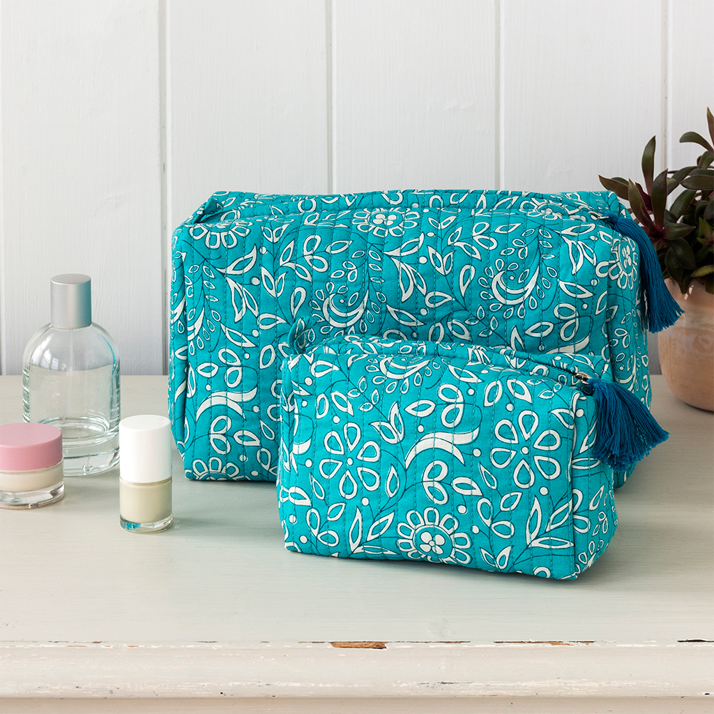 quilted makeup bag - radhika