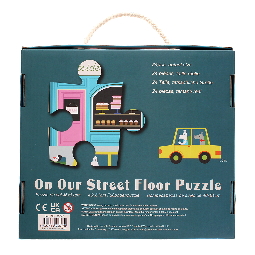 puzzle de sol (24 pièces) - on our street