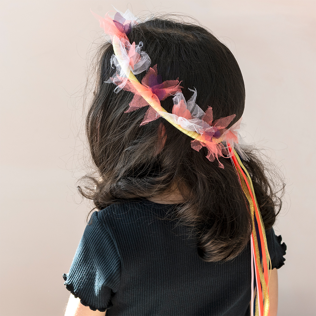 couronne guirlande de fées - fairies in the garden