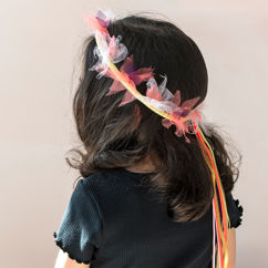 fairy garland crown - fairies in the garden