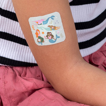 children's plasters in a tin (30 pcs) - mermaid