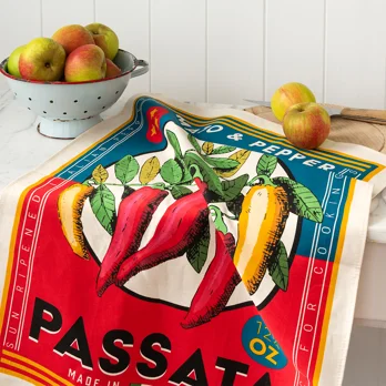 tea towel - vintage passata tea towel - vintage passata