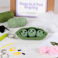 crochet keyring kit - peas in a pod