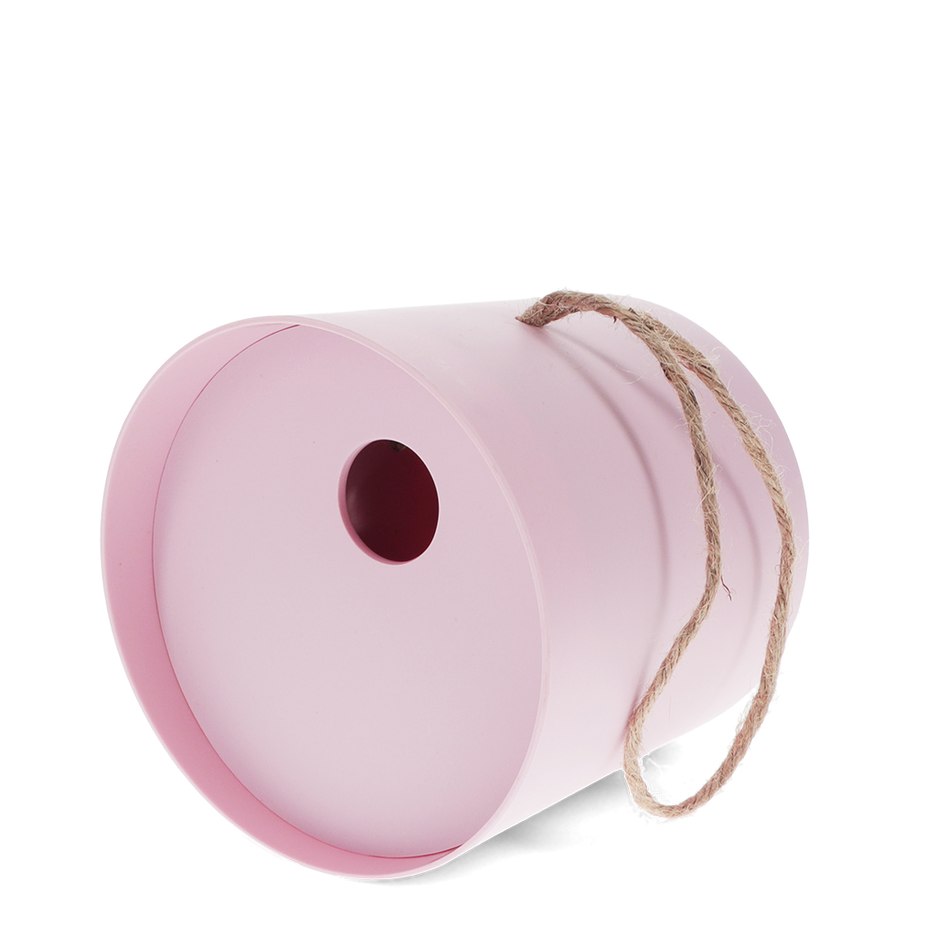 round bamboo fibre birdhouse - pink