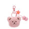 plush bag charm with lip gloss - teddy bear