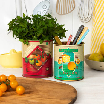 boîtes de rangement moyennes (lot de 2) – cherry tomatoes and lemons