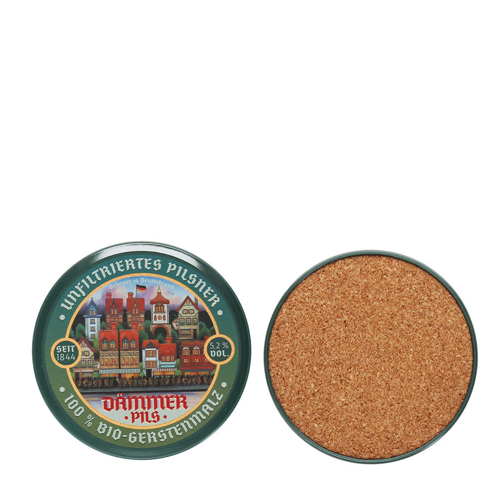 metal coasters (set of 4) - dammer pils