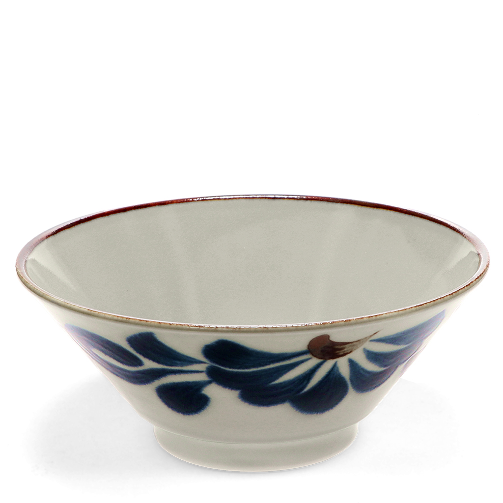 bol à nouilles en porcelaine japonaise 19cm - fleur