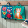 mini-kinderrucksack aus canvas-stoff - tiger