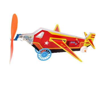 make your own rubber band-powered plane