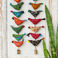 décoration suspendue 16 oiseaux en tissu