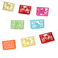colourful cut out design tissue paper bunting